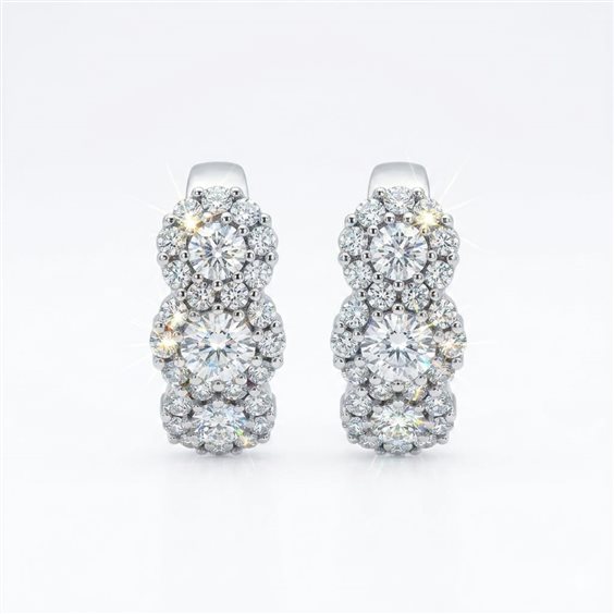 Orecchini Breda Gioielli Donna in Oro bianco Diamante 0.300 Ct EAQT2911-NG - EAQT2911-NG